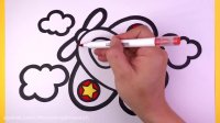 آموزش نقاشی به کودکان - نقاشی هواپیما