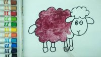 آموزش نقاشی به کودکان - گوسفند